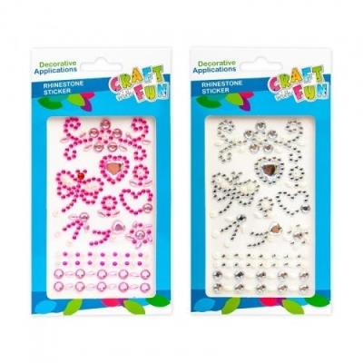 Opakowanie Ozdoby dekoracyjne samoprzylepne kryształki mix