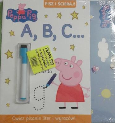 Okładka książki PAKIET ŚWINKA PEPPA PORYSUJMY RAZEM / PISZ I ŚCIERAJ ABC