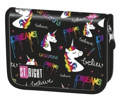 Opakowanie Piórnik dwuklapkowy bez wyposażenia Jednorożce