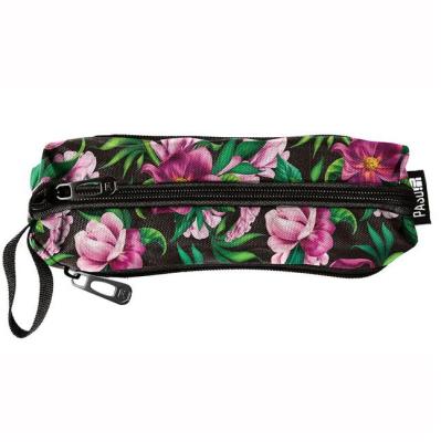 Opakowanie Piórnik trzykomorowy w kolorowe kwiaty