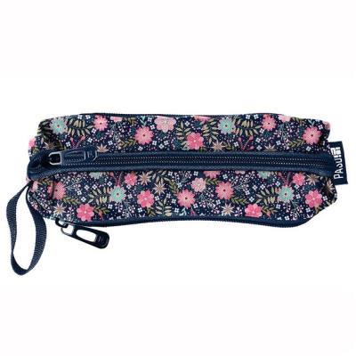 Opakowanie Piórnik trzykomorowy w kwiatki