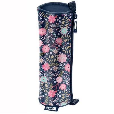 Opakowanie Piórnik tuba granatowa w kwiatki