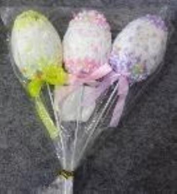 Opakowanie Pisanki na patyczkach (3 szt) MIX