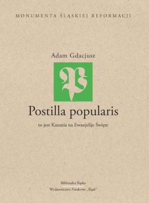 Postilla popularis. Autor: Gdacjusz Adam. SmakLiter.pl Okładka książki Postilla popularis