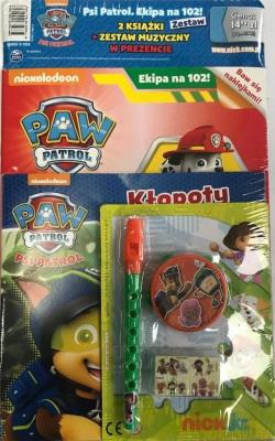 Okładka książki Psi Patrol. Zestaw muzyczny + 2 książki nr.6