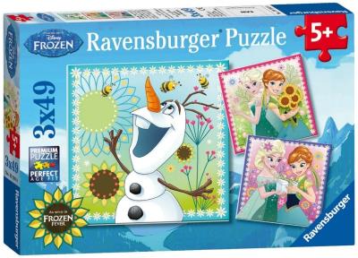 Opakowanie Puzzle Frozen Gorączka lodu 3x49