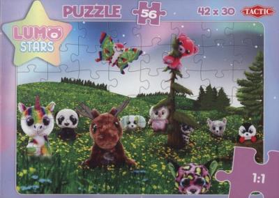 Puzzle Lumo Stars Łąka 56. Wydawca: Tactic. SmakLiter.pl Opakowanie Puzzle Lumo Stars Łąka 56