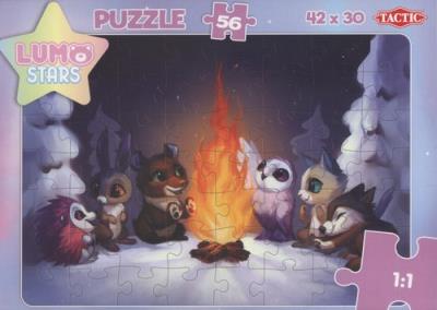 Puzzle Lumo Stars Przy ognisku 56. Wydawca: Tactic. SmakLiter.pl Opakowanie Puzzle Lumo Stars Przy ognisku 56