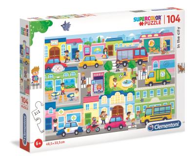 Opakowanie Puzzle Supercolor In the City 104