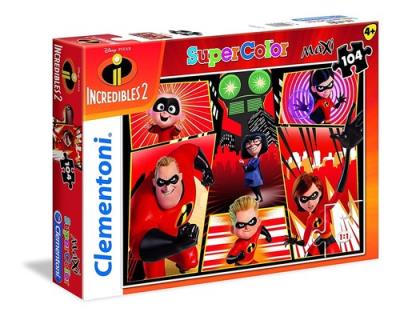 Opakowanie Puzzle Supercolor Maxi Iniemamocni 2 104