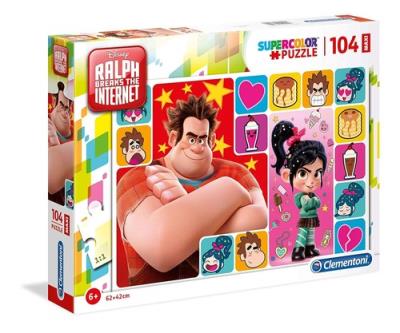 Opakowanie Puzzle Supercolor Maxi Ralph Breaks the Internet 104