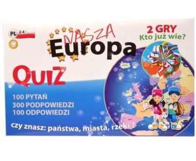 QUIZ 2 GRY EUROPA. Wydawca: Fan. SmakLiter.pl Opakowanie QUIZ 2 GRY EUROPA