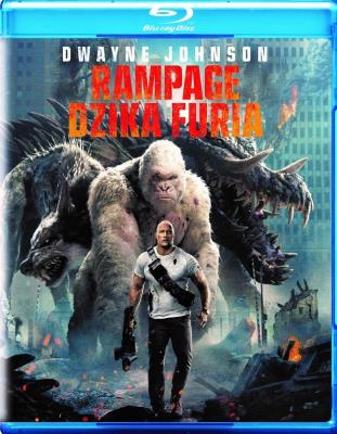 Rampage. Dzika furia (Blu-ray). Autor: Brad Peyton. SmakLiter.pl Okładka książki Rampage. Dzika furia (Blu-ray)