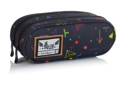 Opakowanie Saszetka piórnik na dwa zamki Hash HS-110