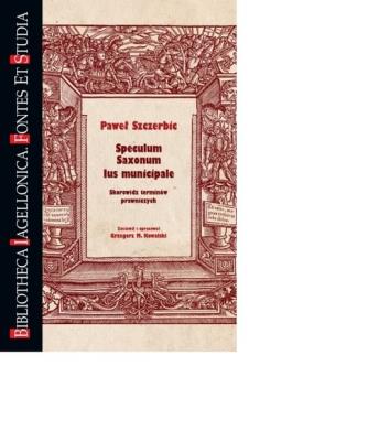 Okładka książki Speculum Saxonum Ius municipale