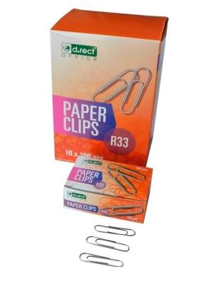 Opakowanie Spinacze metalowe okrągłe 33mm a'100 D.RECT