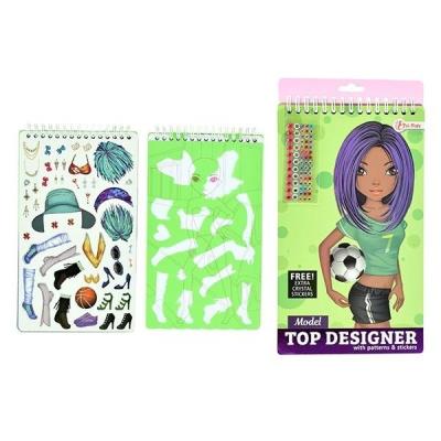 Szkicownik z naklejkami i diamencikami. Wydawca: ToiToys. SmakLiter.pl Opakowanie Szkicownik z naklejkami i diamencikami