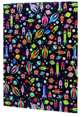 Opakowanie Teczka A4 cienka z gumką Space czarna MILAN