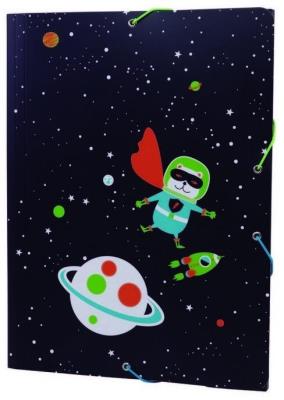 Opakowanie Teczka A4 cienka z gumką Space miś MILAN