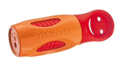 Temperówka Griffix pomarańczowo-czerwona BL. Wydawca: Pelikan. SmakLiter.pl Opakowanie Temperówka Griffix pomarańczowo-czerwona BL