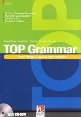 Top Grammar SB + CD-ROM + key. Autor: Finnie Rachel, Carol Frain, Hill David A.. SmakLiter.pl Okładka książki Top Grammar SB + CD-ROM + key