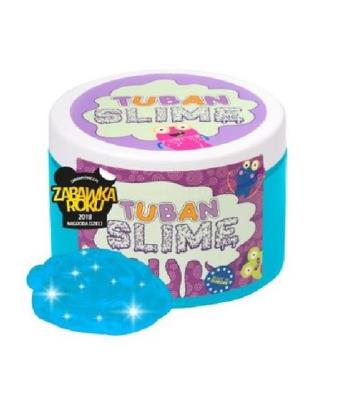 Opakowanie Tuban Super Slime brokat neon niebieski 0,5 kg