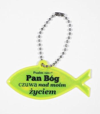 Opakowanie Zawieszka odblaskowa 70mm rybka