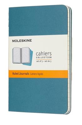 Opakowanie Zestaw 3 zeszytów Cahier Journals 9x14 linie blue
