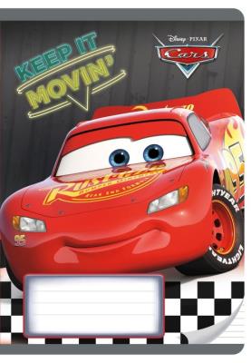 Opakowanie Zeszyt A5 w trzy linie kolorowe 16 kartek Auta 10 sztuk