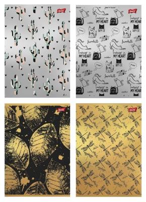 Opakowanie Zeszyt A5/60K kratka Gold&Silver (10szt)