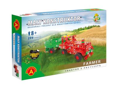 Opakowanie Mały Konstruktor - Maszyny rolnicze - Traktor z przyczepą