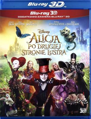 Alicja po drugiej stronie lustra (2 Blu-ray) 3D. Autor: James Bobin. SmakLiter.pl Okładka książki Alicja po drugiej stronie lustra (2 Blu-ray) 3D