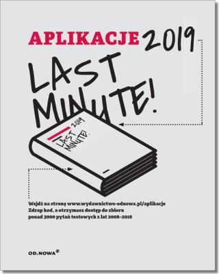 APLIKACJE LAST MINUTE 2019. Autor: Bogusław Gąszcz. SmakLiter.pl Okładka książki APLIKACJE LAST MINUTE 2019