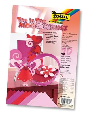 Opakowanie Arkusze piankowe 20x29cm miks czerwony (10szt)