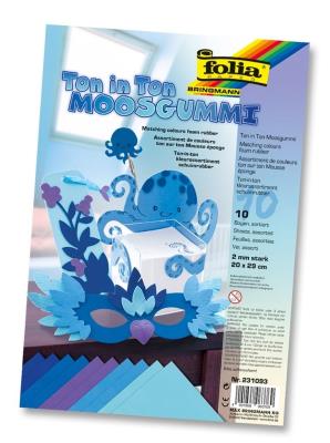 Opakowanie Arkusze piankowe 20x29cm miks niebieski (10szt)