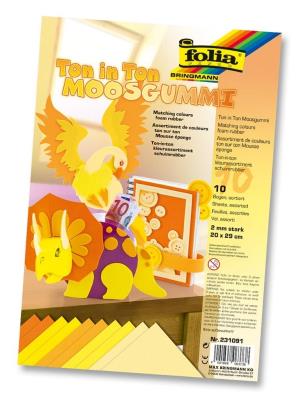 Opakowanie Arkusze piankowe 20x29cm miks żółty (10szt)