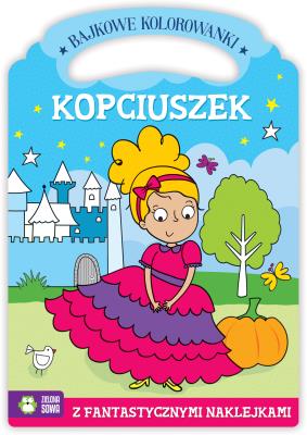 Bajkowe kolorowanki. Kopciuszek. Autor: Agnieszka Matz. SmakLiter.pl Okładka książki Bajkowe kolorowanki. Kopciuszek