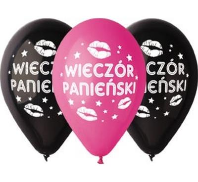 Opakowanie BALONY PREMIUM HEN NIGHT  WIECZÓR PANIEŃSKI 12 CALI 5 SZTUK GS110/PG03