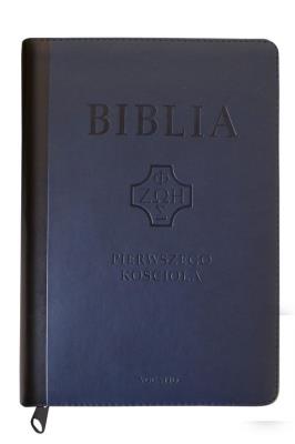 Okładka książki Biblia Pierwszego Kościoła granatowa