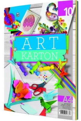 Opakowanie Blok kartonów kolorowych 10 kartek 250g.
