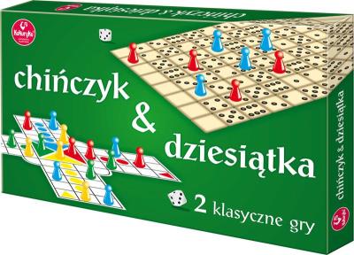 Chińczyk & Dziesiątka. Wydawca: Kukuryku. SmakLiter.pl Opakowanie Chińczyk & Dziesiątka