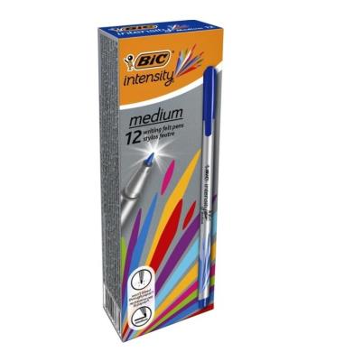 Opakowanie Cienkopisy Intensity medium niebieski (12szt) BIC