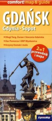 Okładka książki Comfort!map&guide Gdańsk, Gdynia, Sopot 2w1 w.2019