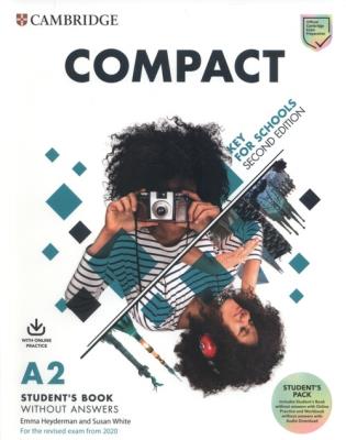 Compact Key for Schools A2 Student's Pack. Autor: Emma Heyderman, White Susan. SmakLiter.pl Okładka książki Compact Key for Schools A2 Student's Pack