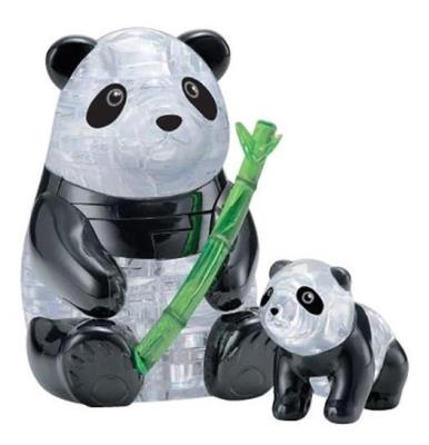Crystal puzzle pandy. Wydawca: Bard Centrum Gier. SmakLiter.pl Opakowanie Crystal puzzle pandy