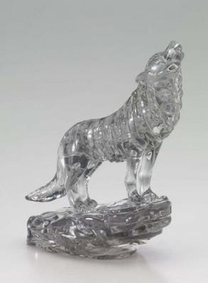 Crystal puzzle wilk czarny. Wydawca: Bard Centrum Gier. SmakLiter.pl Opakowanie Crystal puzzle wilk czarny