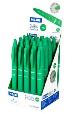 Opakowanie Długopis Capsula Uno zielony (20szt)