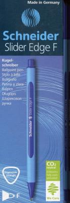 Opakowanie Długopis SCHNEIDER Slider Edge F niebieski 10 sztuk