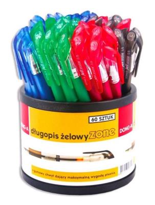 Opakowanie Długopis żelowy Zone mix kolorów dspl (60szt)