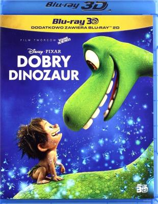 Dobry dinozaur (2 Blu-ray) 3D. Autor: Peter Sohn. SmakLiter.pl Okładka książki Dobry dinozaur (2 Blu-ray) 3D